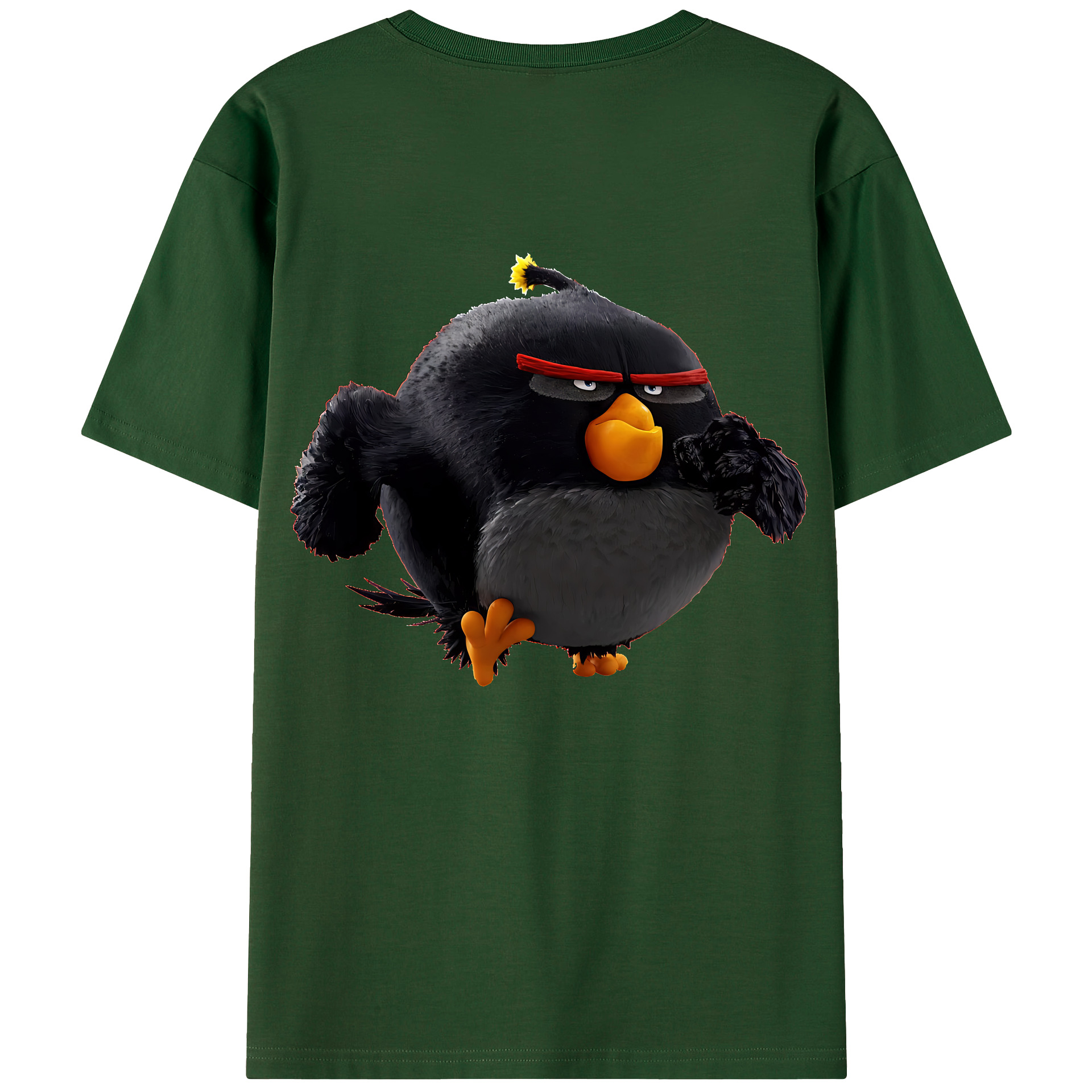 （画像用） Angry Birds アングリーバード 綿100％半袖Tシャツ（背面プリント）